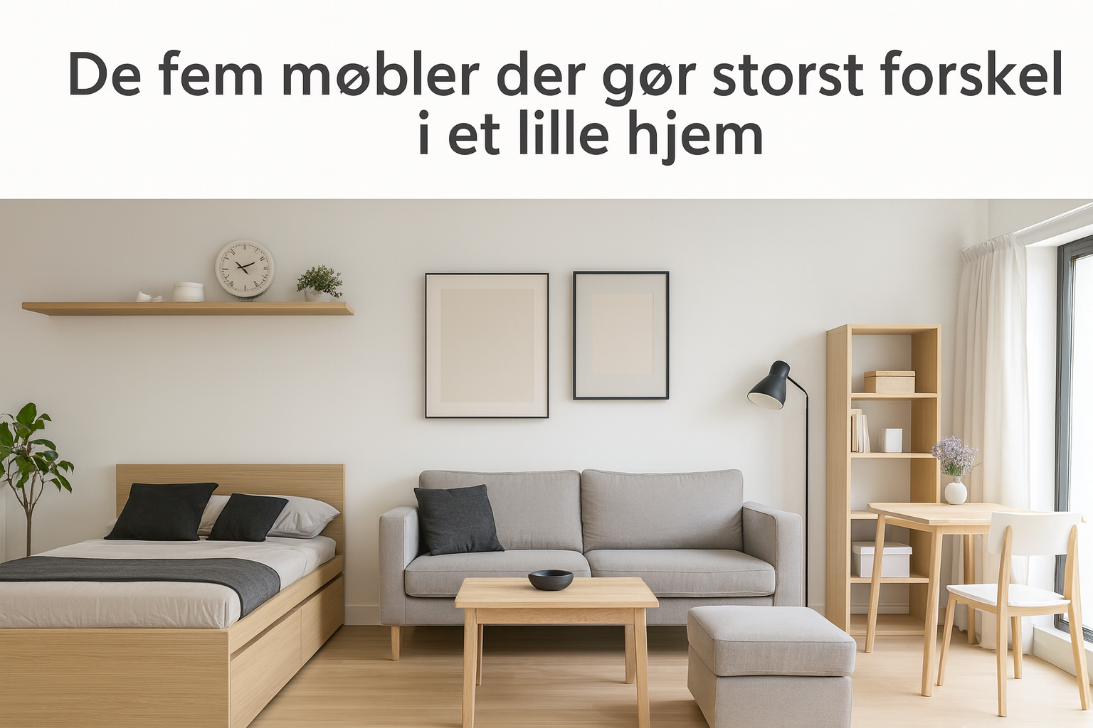 De fem møbler der gør størst forskel i et lille hjem